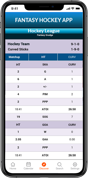 Fantasy Hockey App Development | Fantasy Hockey Software Development